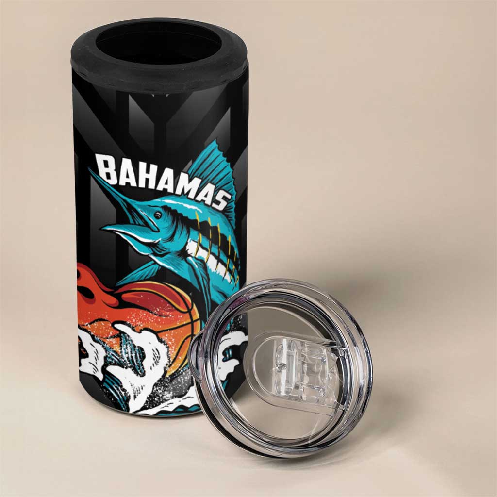 Bahamas Basketball Custom 4 in 1 Can Cooler Tumbler Team Bahamas Come On