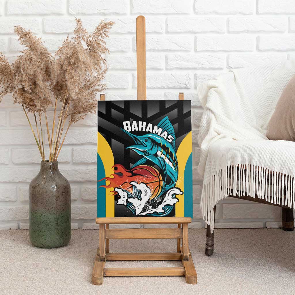 Bahamas Basketball Canvas Wall Art Team Bahamas Come On