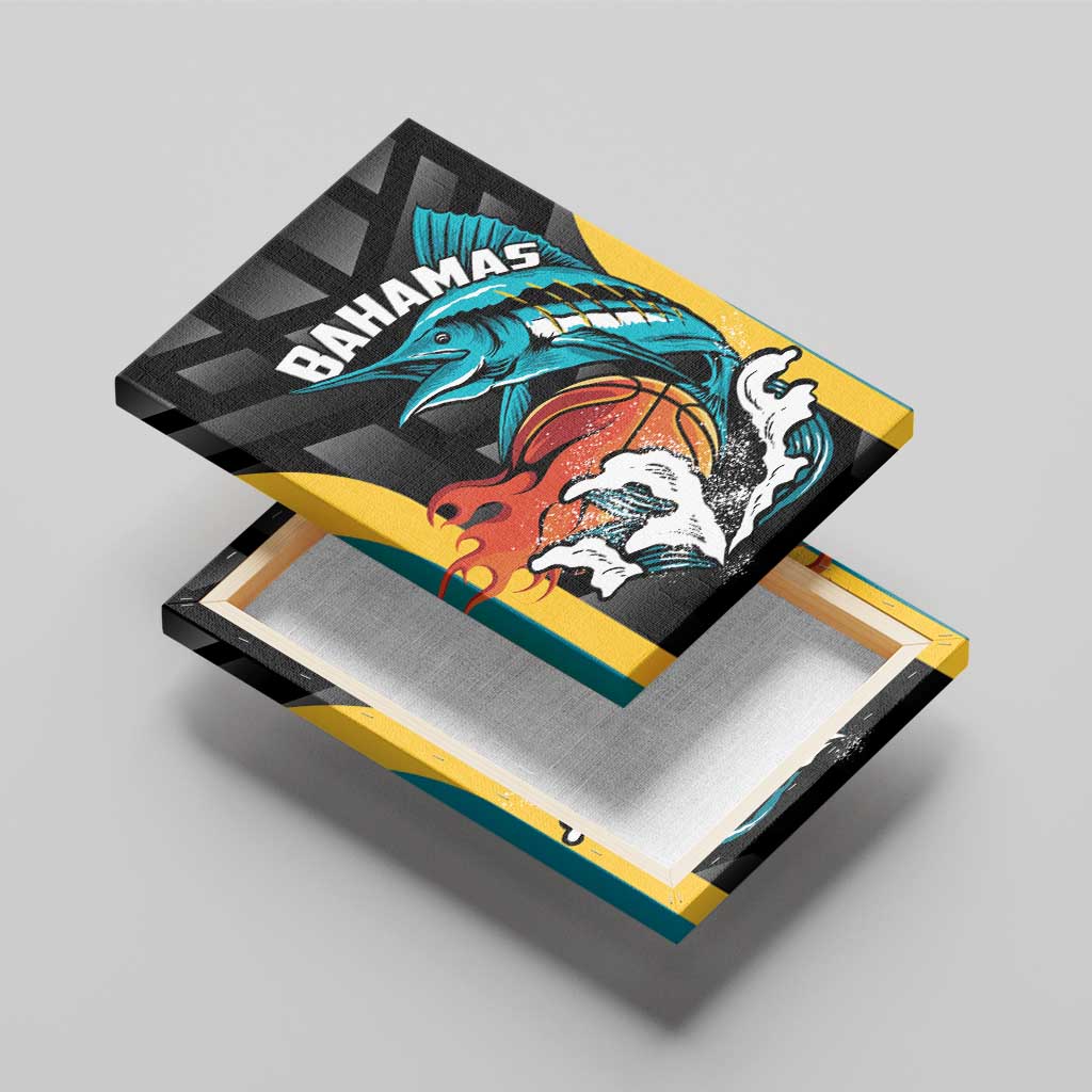 Bahamas Basketball Canvas Wall Art Team Bahamas Come On