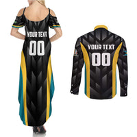Bahamas Basketball Custom Couples Matching Summer Maxi Dress and Long Sleeve Button Shirt Team Bahamas Come On