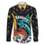 Bahamas Basketball Custom Family Matching Off Shoulder Maxi Dress and Hawaiian Shirt Team Bahamas Come On