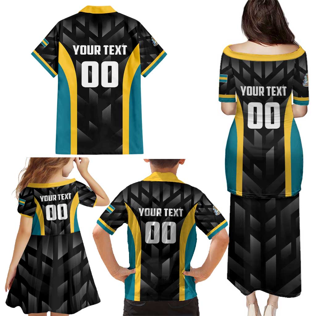 Bahamas Basketball Custom Family Matching Puletasi and Hawaiian Shirt Team Bahamas Come On