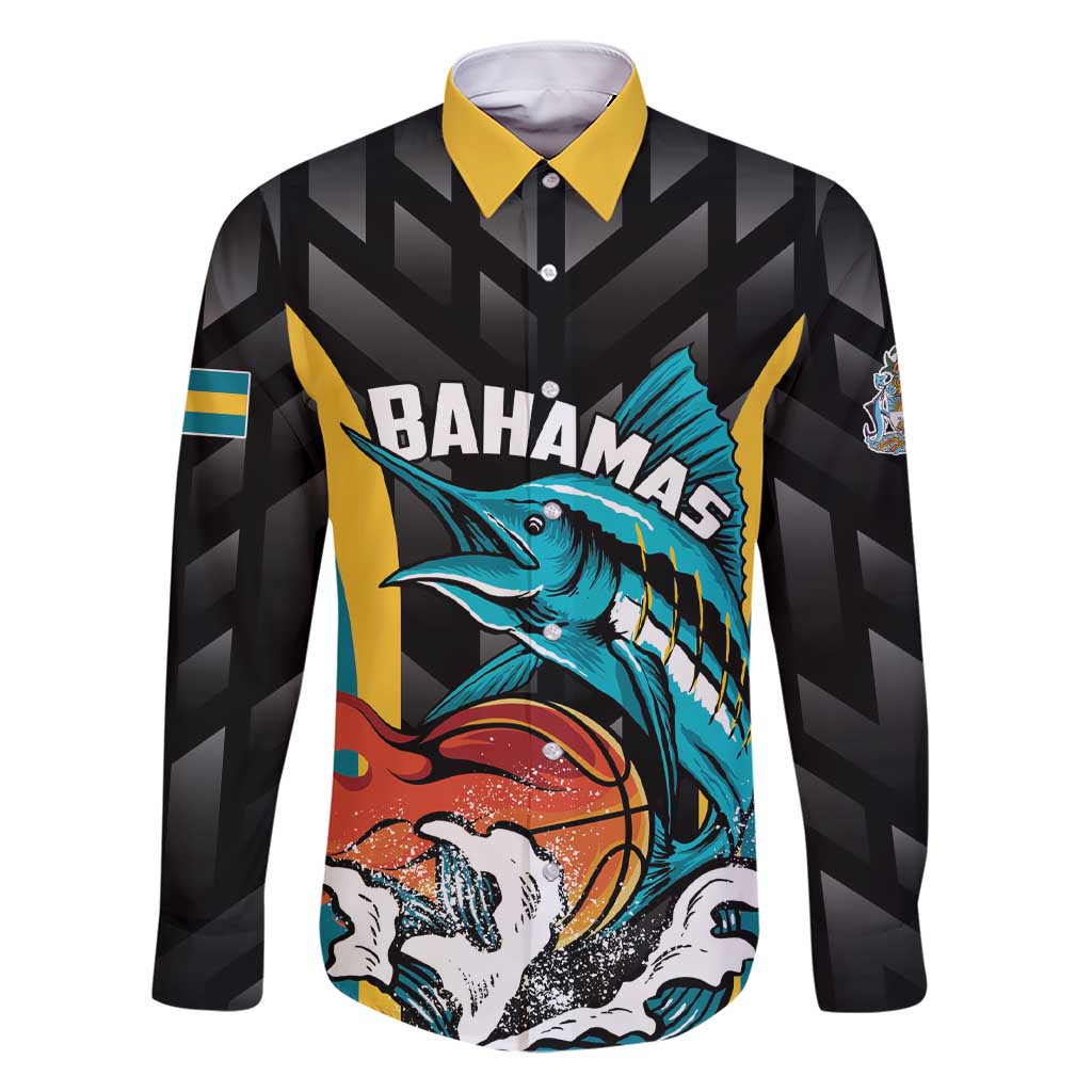 Bahamas Basketball Custom Family Matching Short Sleeve Bodycon Dress and Hawaiian Shirt Team Bahamas Come On