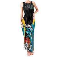 Bahamas Basketball Custom Family Matching Tank Maxi Dress and Hawaiian Shirt Team Bahamas Come On