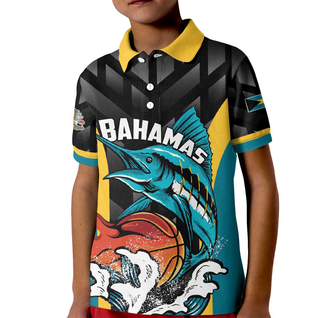Bahamas Basketball Custom Kid Polo Shirt Team Bahamas Come On