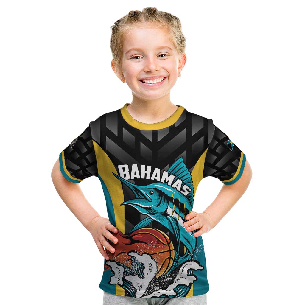Bahamas Basketball Custom Kid T Shirt Team Bahamas Come On