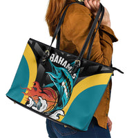 Bahamas Basketball Leather Tote Bag Team Bahamas Come On