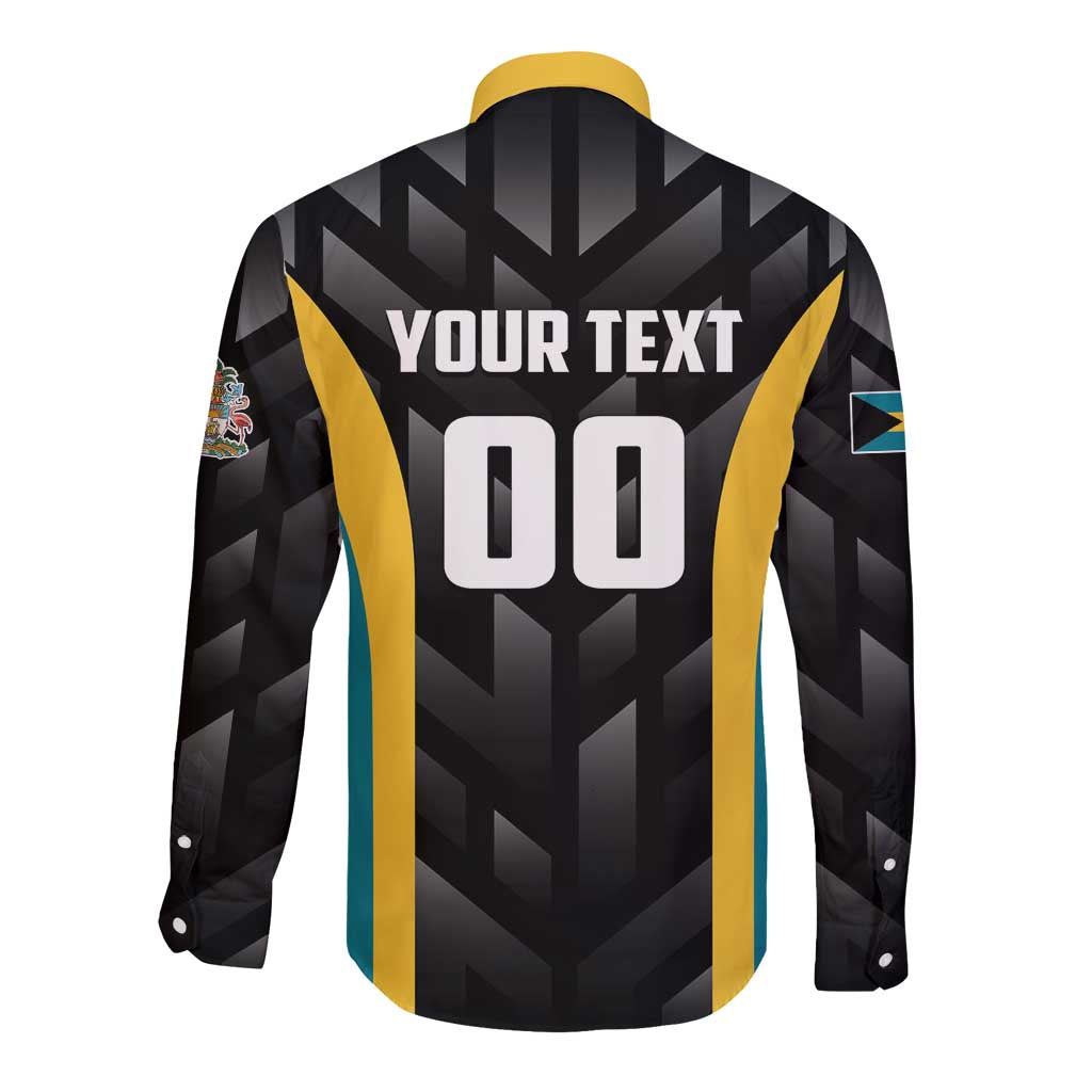 Bahamas Basketball Custom Long Sleeve Button Shirt Team Bahamas Come On