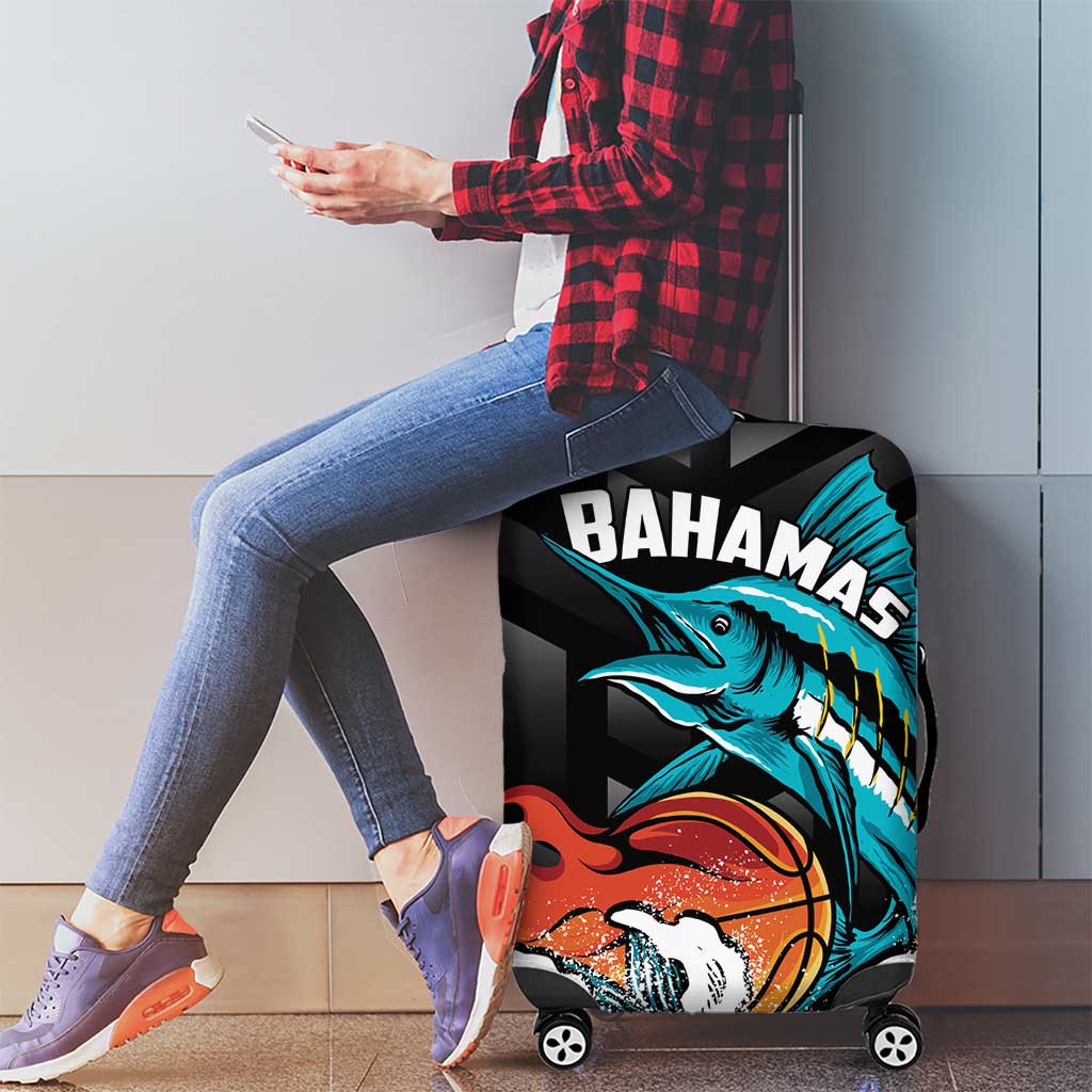 Bahamas Basketball Luggage Cover Team Bahamas Come On