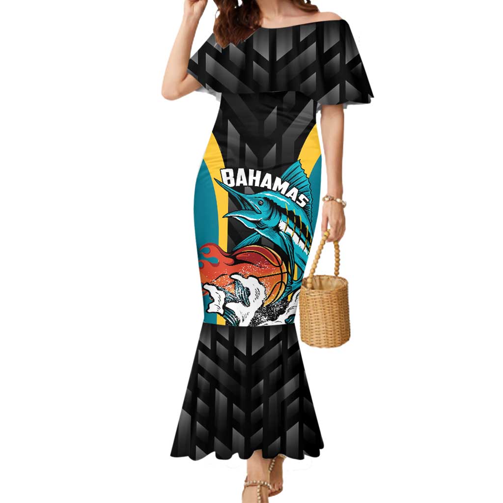 Bahamas Basketball Custom Mermaid Dress Team Bahamas Come On