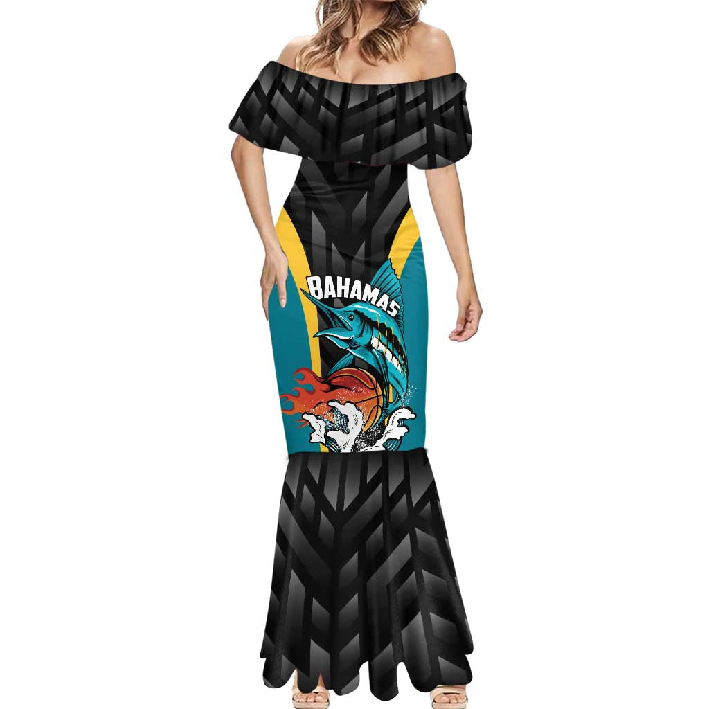Bahamas Basketball Custom Mermaid Dress Team Bahamas Come On