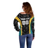 Bahamas Basketball Custom Off Shoulder Sweater Team Bahamas Come On