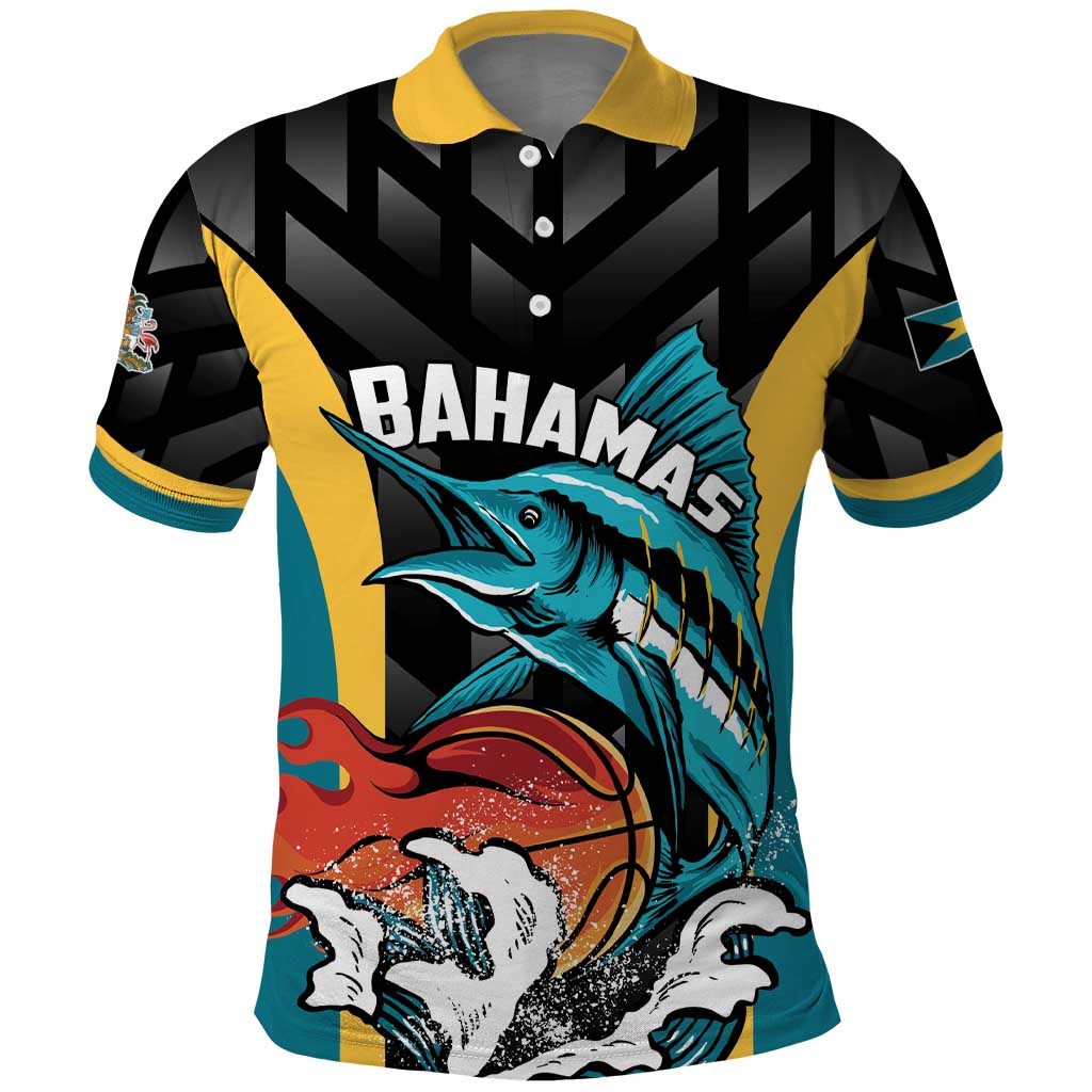 Bahamas Basketball Custom Polo Shirt Team Bahamas Come On