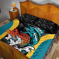 Bahamas Basketball Quilt Bed Set Team Bahamas Come On