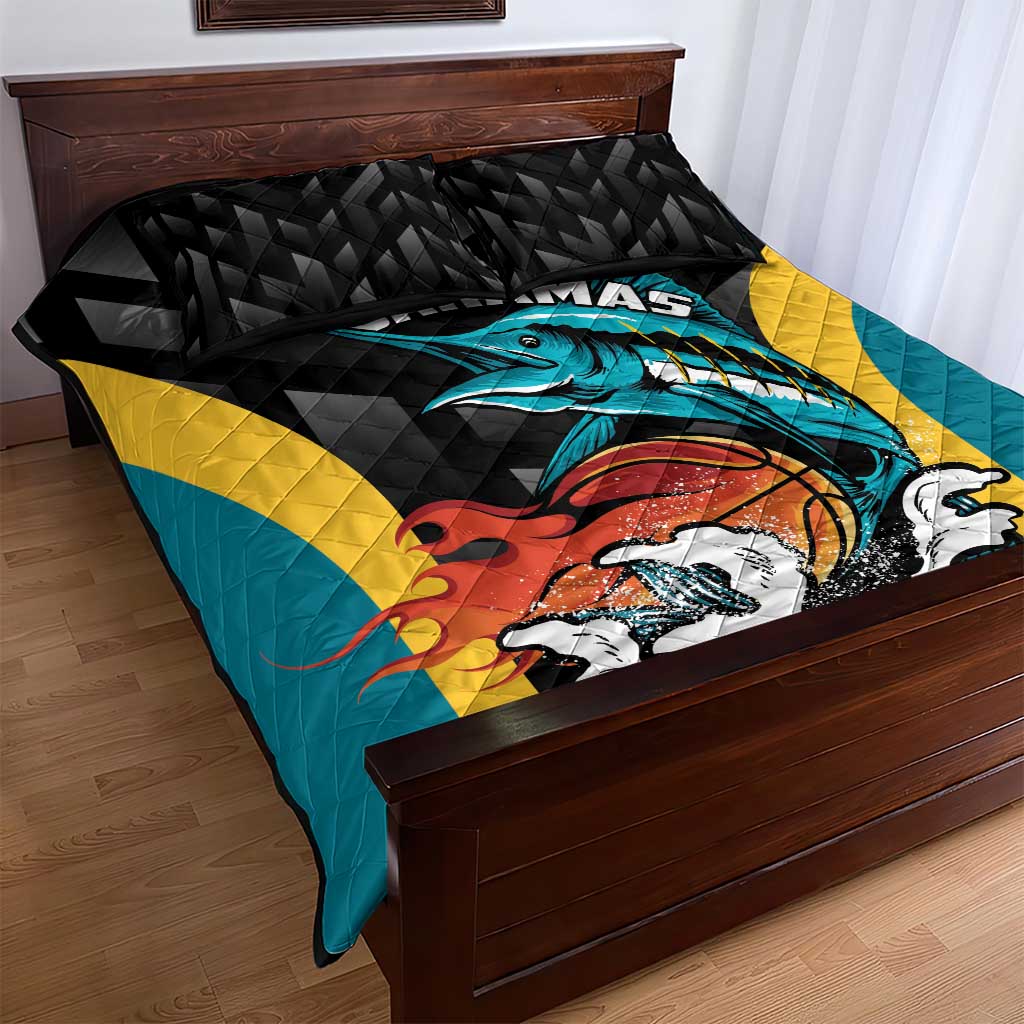 Bahamas Basketball Quilt Bed Set Team Bahamas Come On