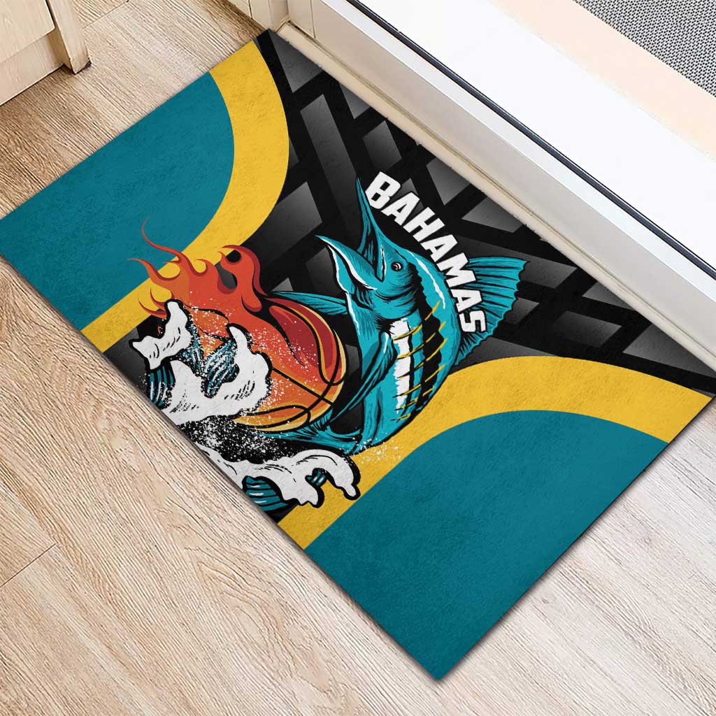 Bahamas Basketball Rubber Doormat Team Bahamas Come On