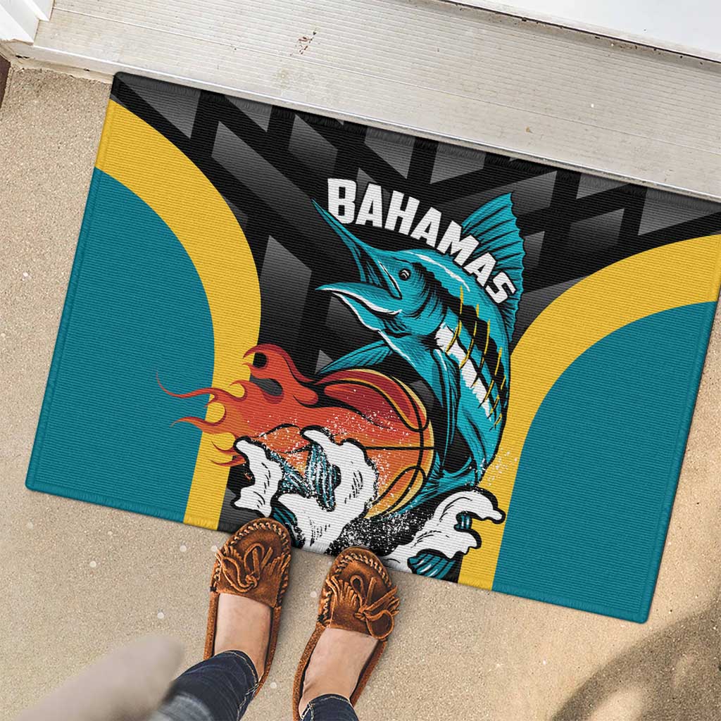 Bahamas Basketball Rubber Doormat Team Bahamas Come On
