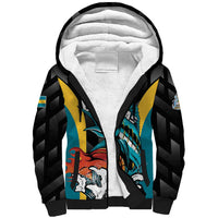 Bahamas Basketball Custom Sherpa Hoodie Team Bahamas Come On