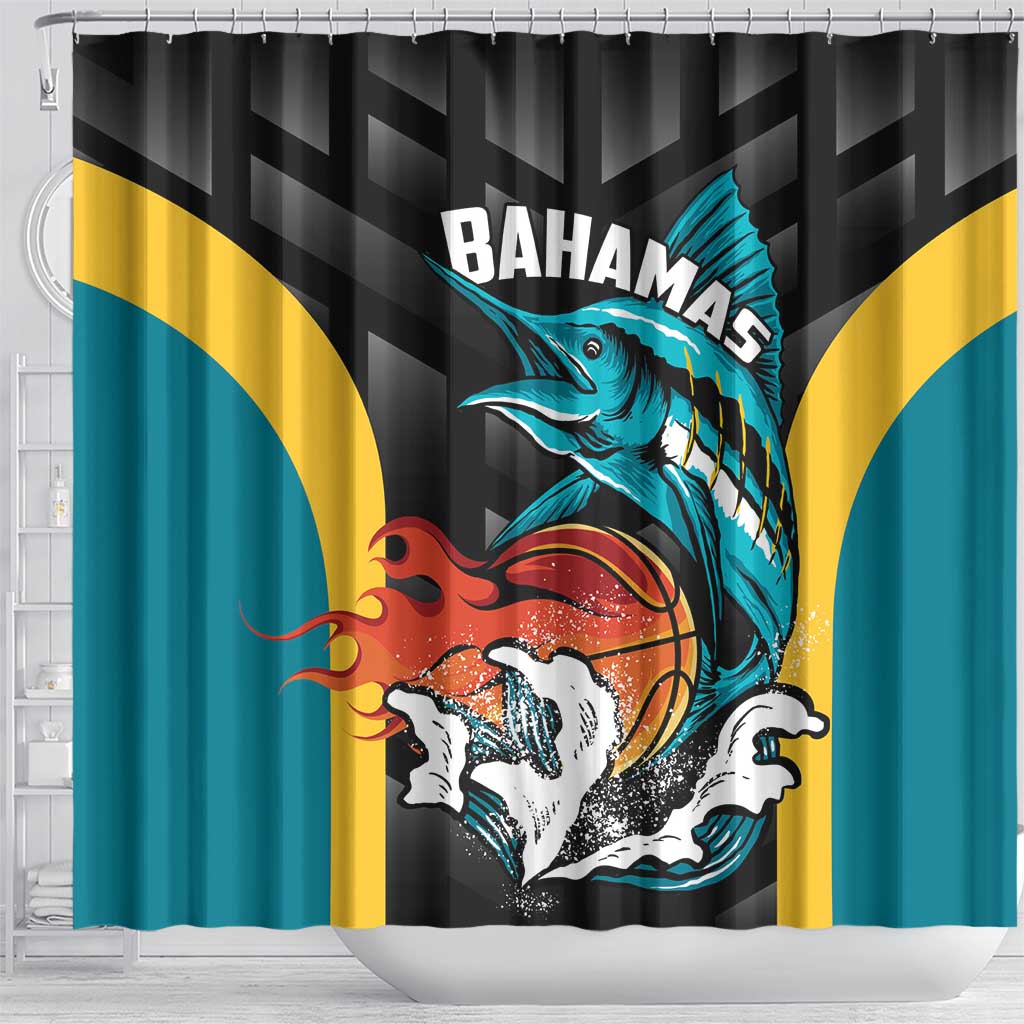 Bahamas Basketball Shower Curtain Team Bahamas Come On