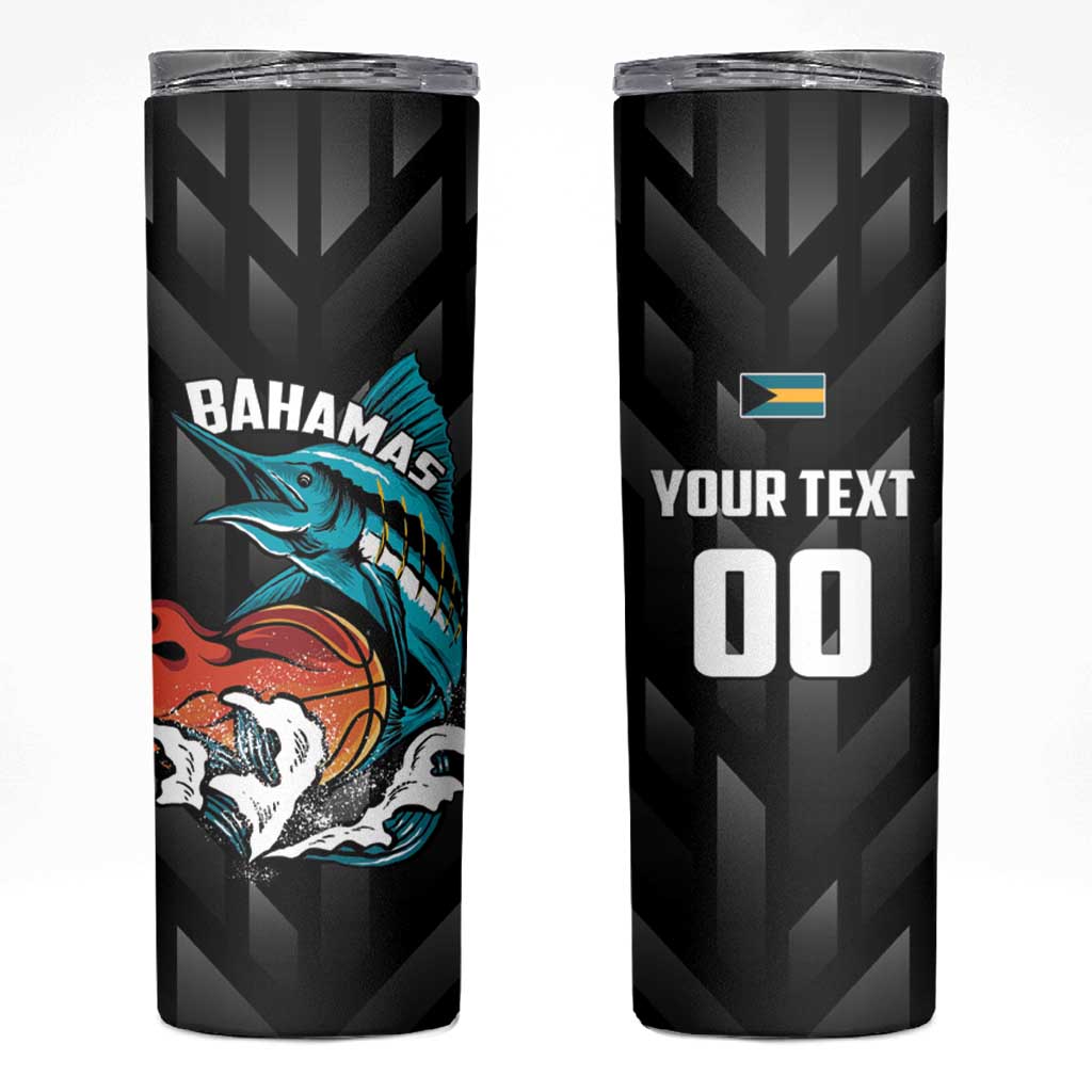 Bahamas Basketball Custom Skinny Tumbler Team Bahamas Come On