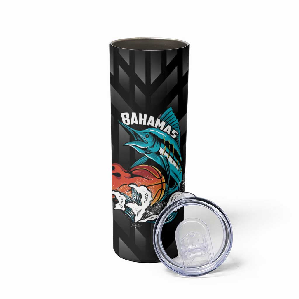Bahamas Basketball Custom Skinny Tumbler Team Bahamas Come On