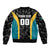 Bahamas Basketball Custom Sleeve Zip Bomber Jacket Team Bahamas Come On