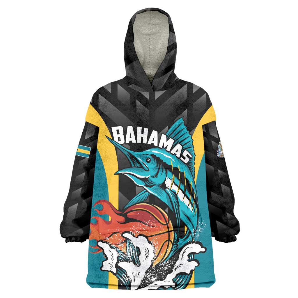 Bahamas Basketball Custom Wearable Blanket Hoodie Team Bahamas Come On