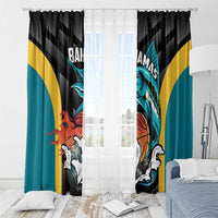 Bahamas Basketball Window Curtain Team Bahamas Come On
