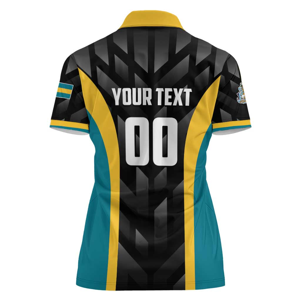 Bahamas Basketball Custom Women Polo Shirt Team Bahamas Come On