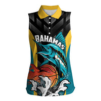 Bahamas Basketball Custom Women Sleeveless Polo Shirt Team Bahamas Come On