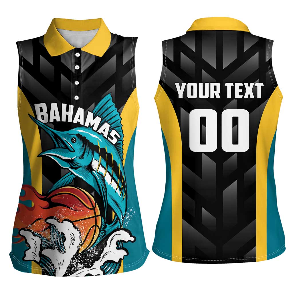 Bahamas Basketball Custom Women Sleeveless Polo Shirt Team Bahamas Come On