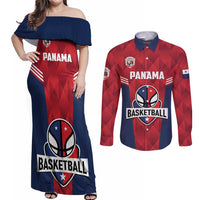 Panama Basketball Custom Couples Matching Off Shoulder Maxi Dress and Long Sleeve Button Shirt Panama Go Champion