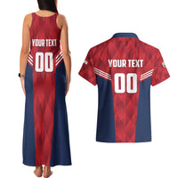 Panama Basketball Custom Couples Matching Tank Maxi Dress and Hawaiian Shirt Panama Go Champion