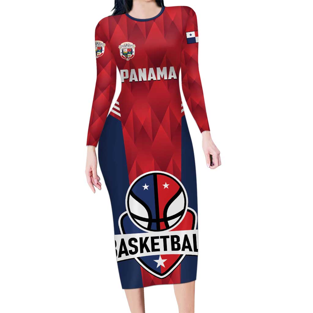 Panama Basketball Custom Family Matching Long Sleeve Bodycon Dress and Hawaiian Shirt Panama Go Champion