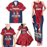 Panama Basketball Custom Family Matching Tank Maxi Dress and Hawaiian Shirt Panama Go Champion