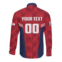 Panama Basketball Custom Long Sleeve Button Shirt Panama Go Champion