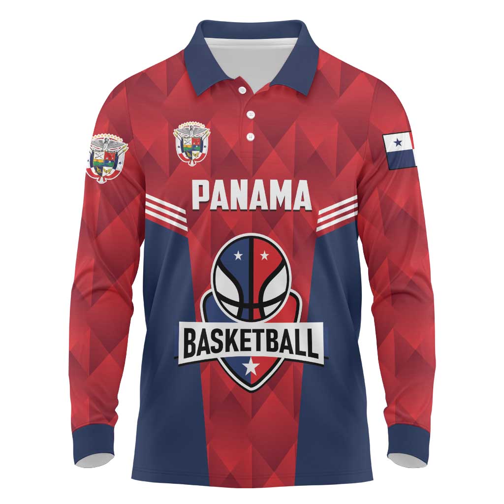 Panama Basketball Custom Long Sleeve Polo Shirt Panama Go Champion