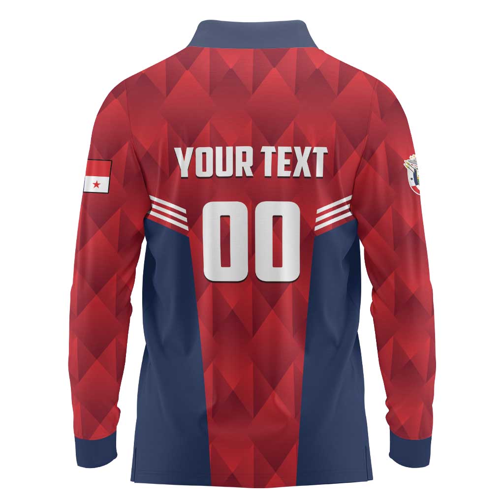 Panama Basketball Custom Long Sleeve Polo Shirt Panama Go Champion