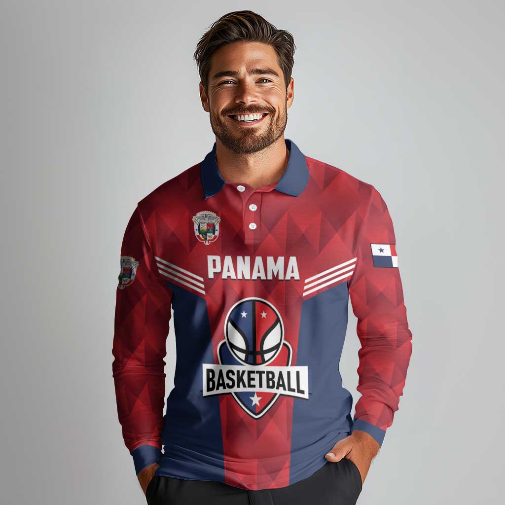 Panama Basketball Custom Long Sleeve Polo Shirt Panama Go Champion