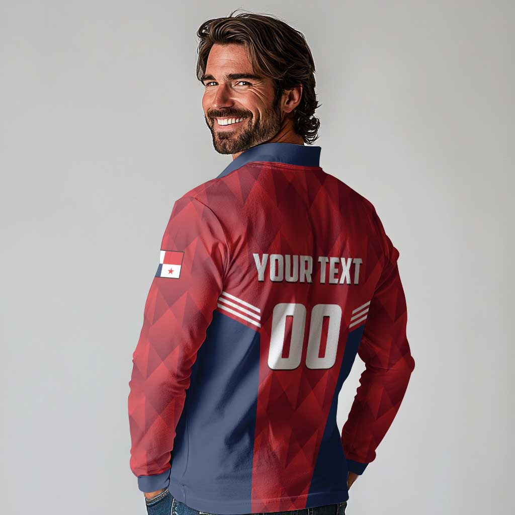 Panama Basketball Custom Long Sleeve Polo Shirt Panama Go Champion