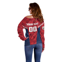 Panama Basketball Custom Off Shoulder Sweater Panama Go Champion