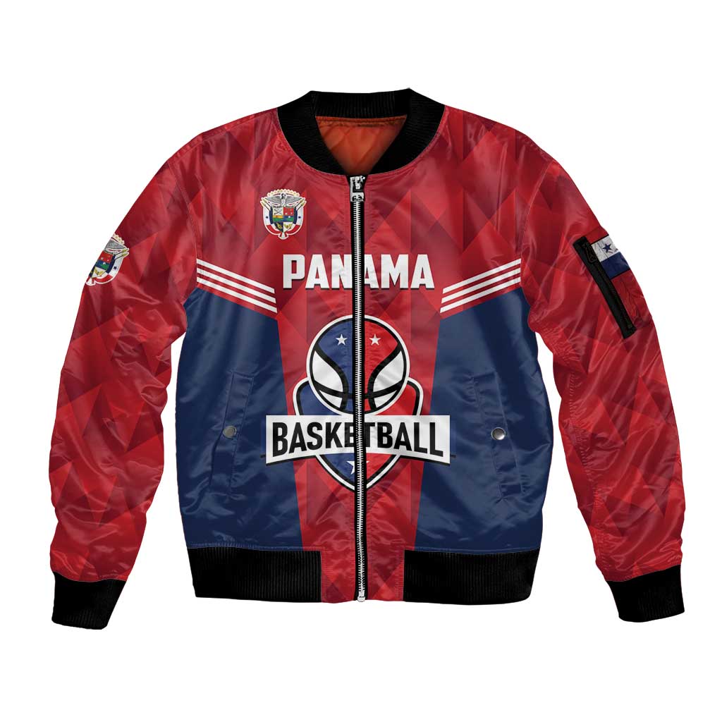 Panama Basketball Custom Sleeve Zip Bomber Jacket Panama Go Champion