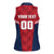 Panama Basketball Custom Women Sleeveless Polo Shirt Panama Go Champion