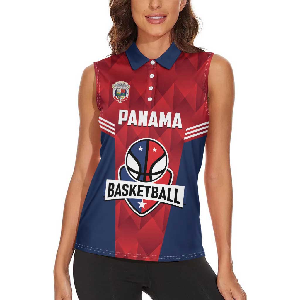 Panama Basketball Custom Women Sleeveless Polo Shirt Panama Go Champion