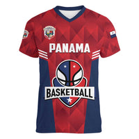 Panama Basketball Custom Women V-Neck T-Shirt Panama Go Champion