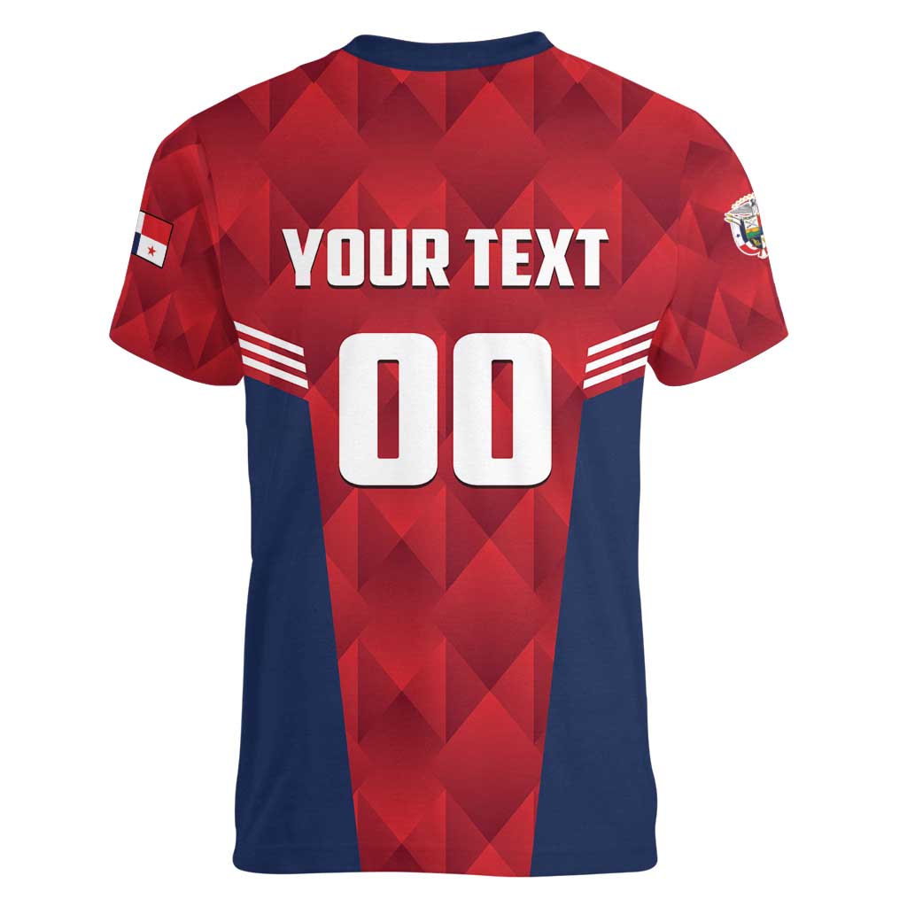 Panama Basketball Custom Women V-Neck T-Shirt Panama Go Champion