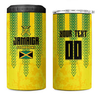 Custom Jamaica Cricket Scorpions 4 in 1 Can Cooler Tumbler Go Champions