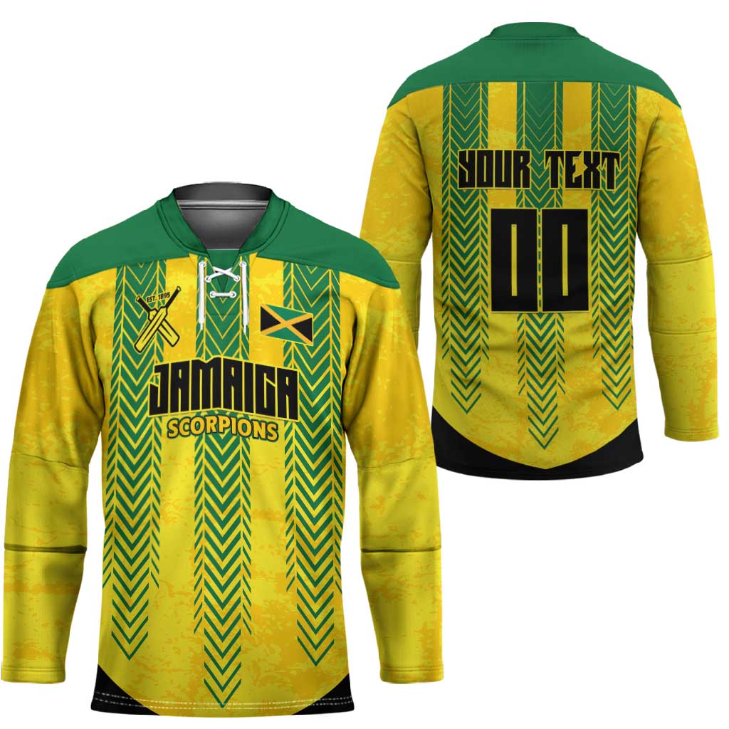 Custom Jamaica Cricket Scorpions Hockey Jersey Go Champions