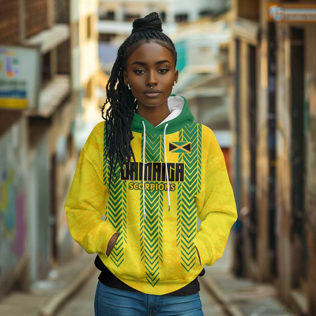 Custom Jamaica Cricket Scorpions Hoodie Go Champions