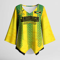Custom Jamaica Cricket Scorpions Kimono Sleeve Blouse Go Champions